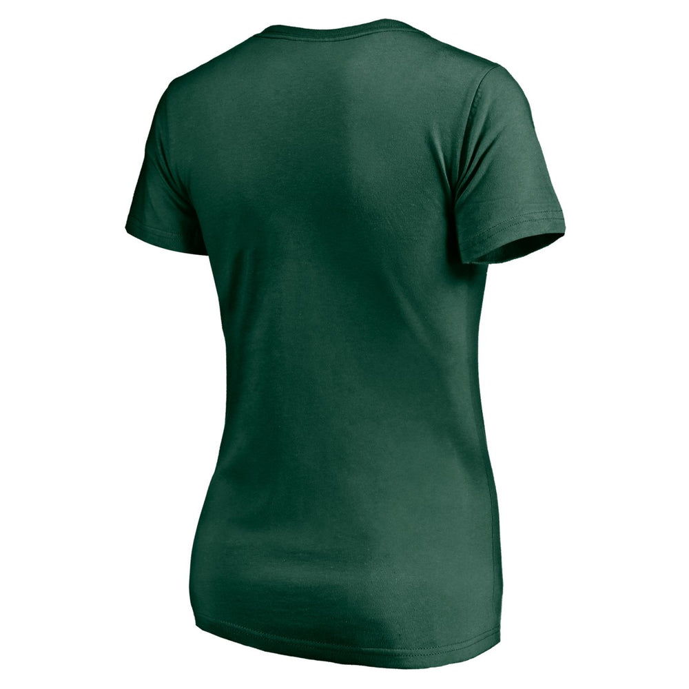 Milwaukee Bucks Women's Mascot In Bounds V-Neck T-Shirt - Hunter Green cheap