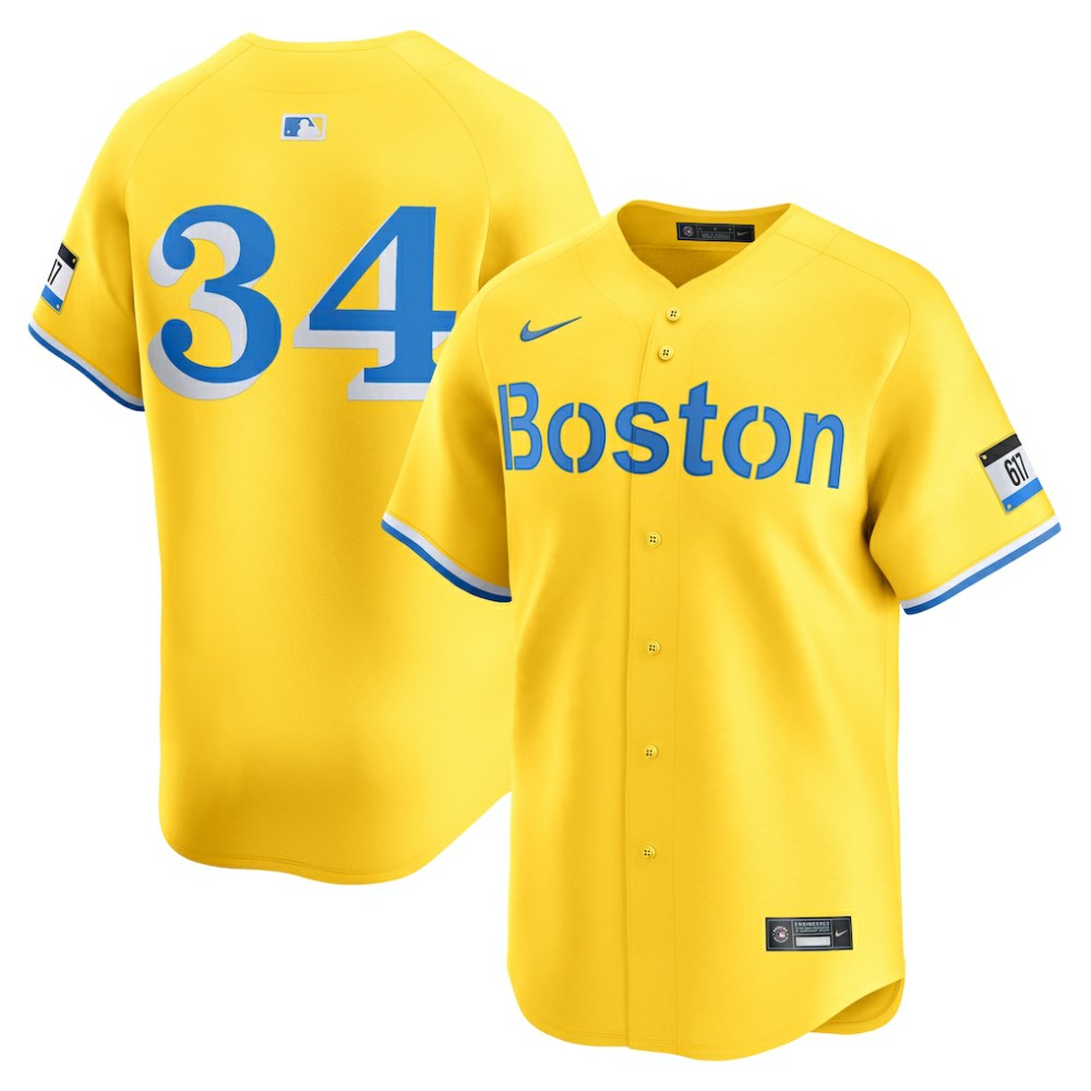 David Ortiz Boston Red Sox City Connect Retired Player Jersey - Gold | Nike