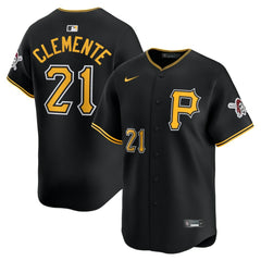 Roberto Clemente Pittsburgh Pirates Alternate Limited Jersey - Black | Nike