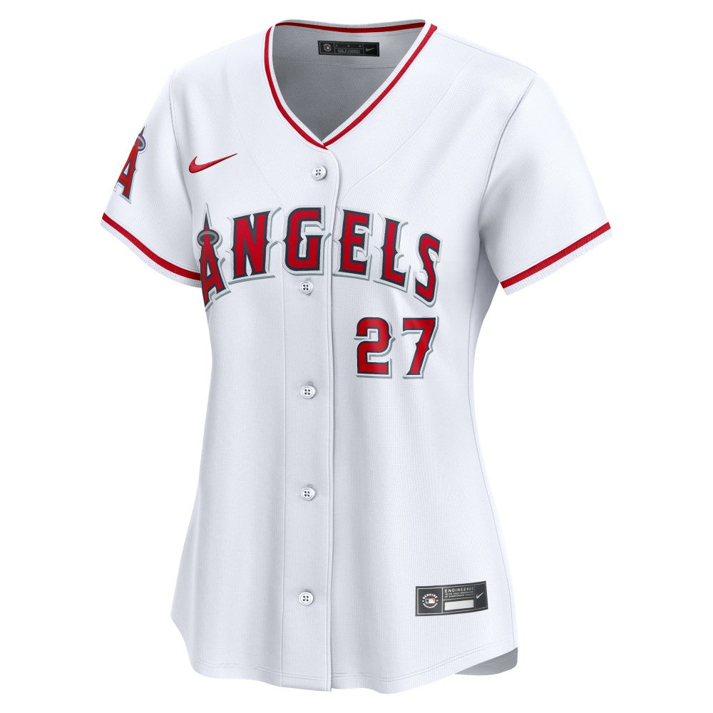 Mike Trout Los Angeles Angels Women's Home Limited Player Jersey - White | Nike