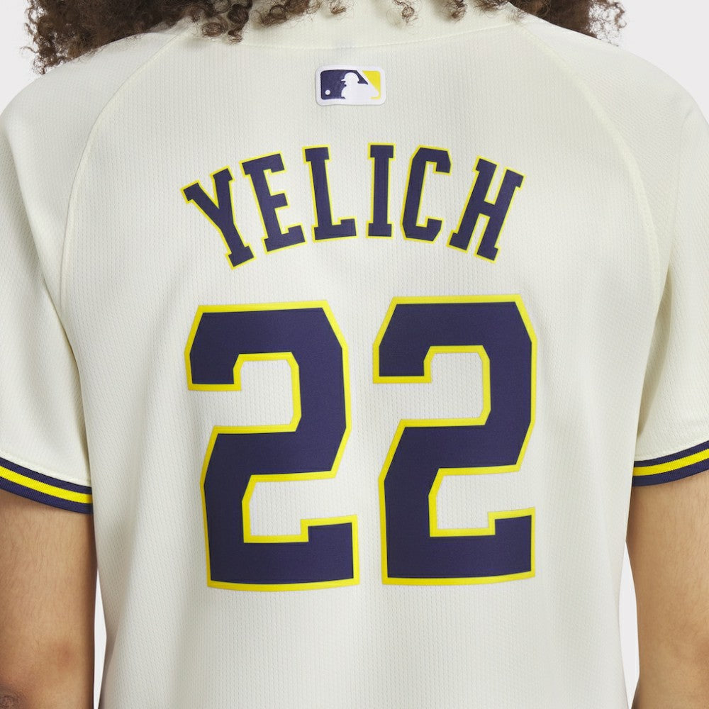 Christian Yelich Milwaukee Brewers Women's Home Limited Player Jersey - Cream | Nike