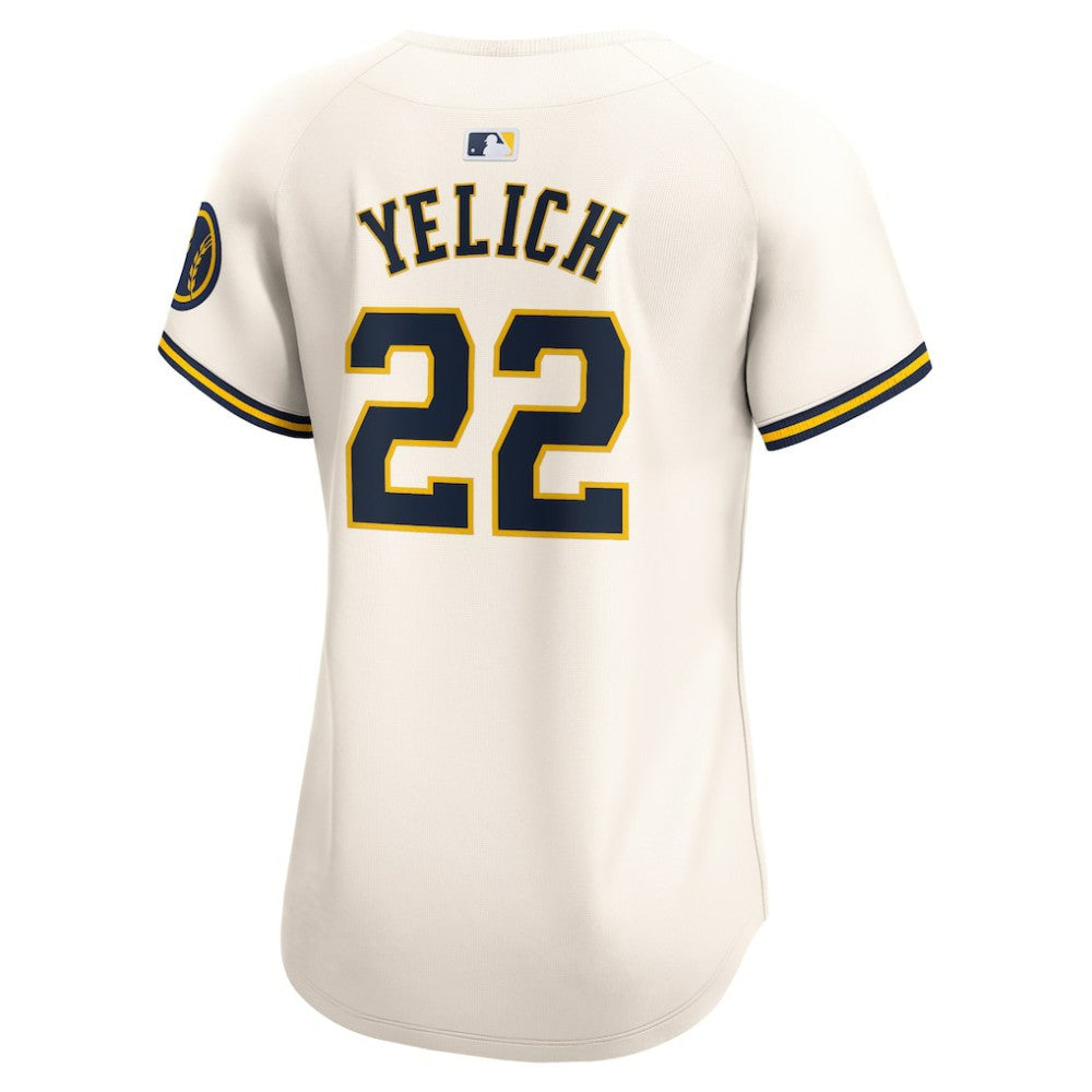 Christian Yelich Milwaukee Brewers Women's Home Limited Player Jersey - Cream | Nike