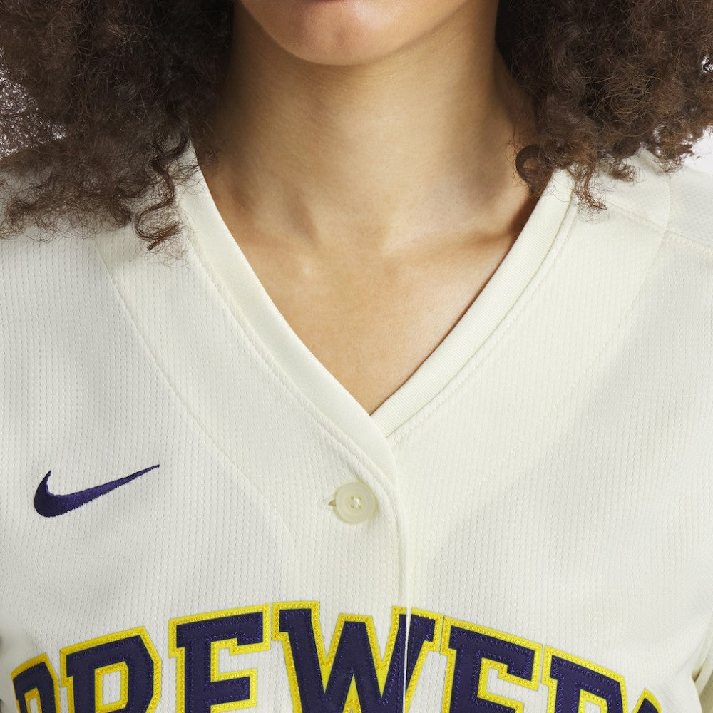 Christian Yelich Milwaukee Brewers Women's Home Limited Player Jersey - Cream | Nike