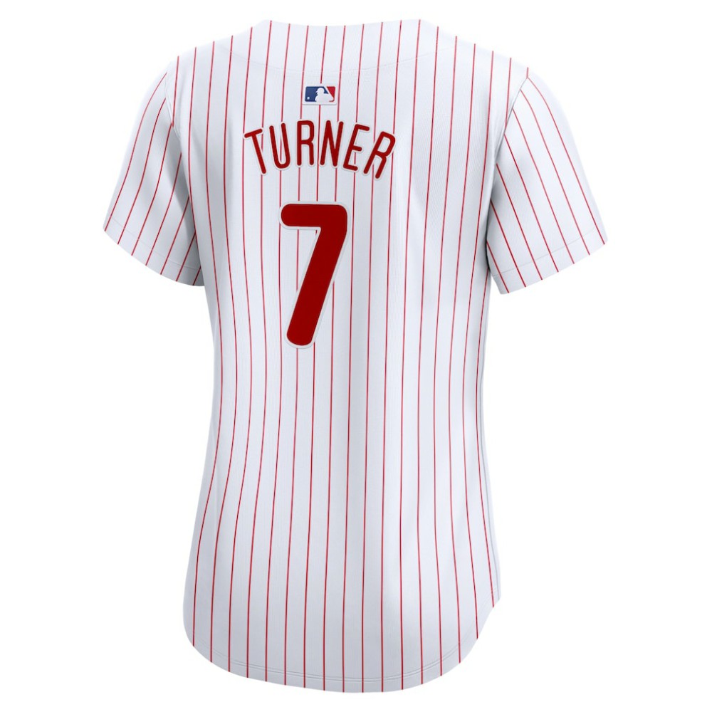 Trea Turner Philadelphia Phillies Women's Home Limited Player Jersey - White | Nike