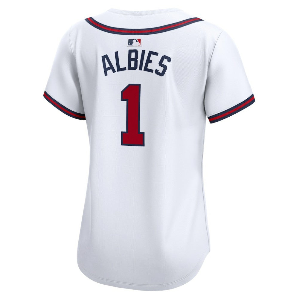 Ozzie Albies Atlanta Braves Women's Home Limited Player Jersey - White | Nike