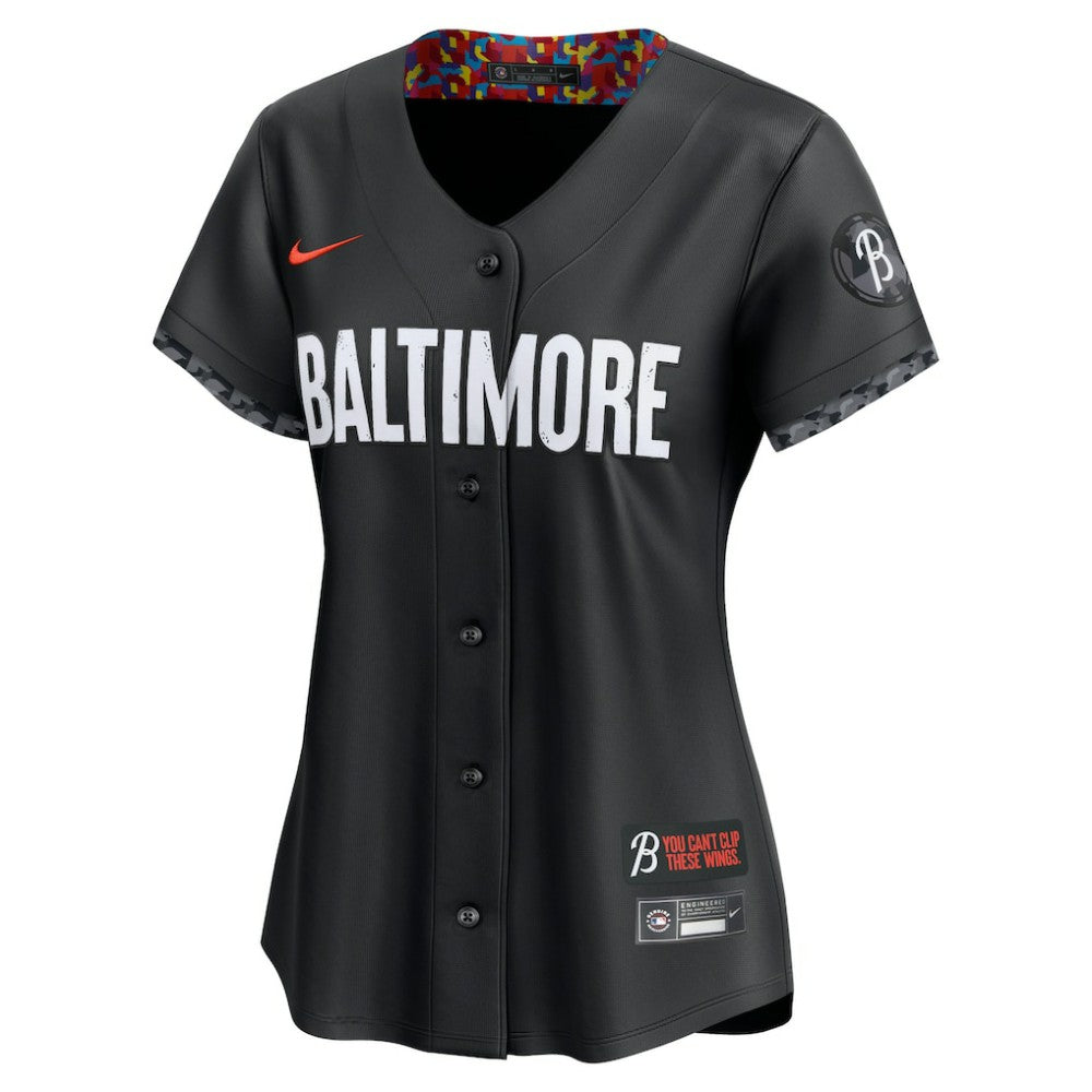 Adley Rutschman Baltimore Orioles Women's City Connect Limited Player Jersey - Black | Nike