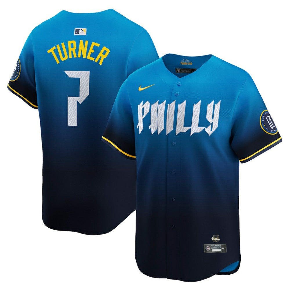 Trea Turner Philadelphia Phillies 2024 City Connect Limited Player Jersey - Blue | Nike