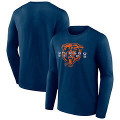 Chicago Bears Advance to Victory Long Sleeve T-Shirt - Navy cheap