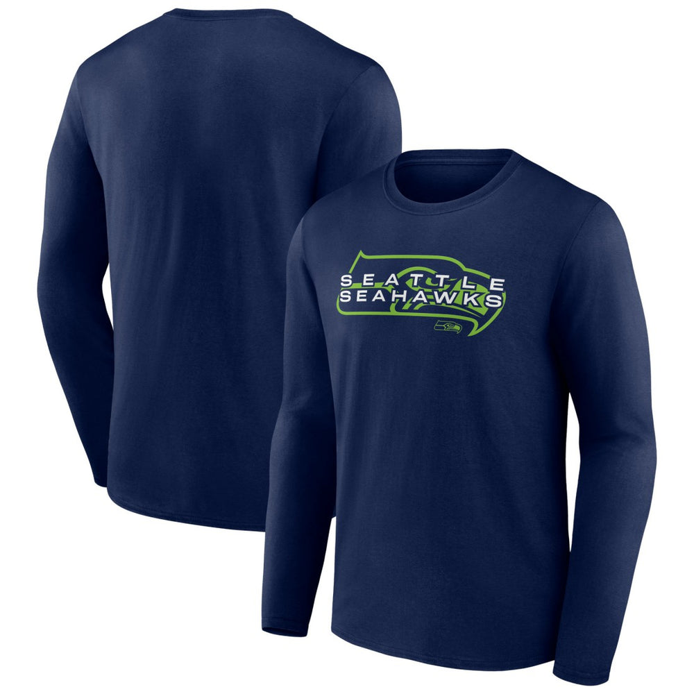 Seattle Seahawks Advance to Victory Long Sleeve T-Shirt - College Navy outlet
