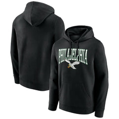 Philadelphia Eagles Gridiron Classics Campus Standard Pullover Hoodie - Black outlet