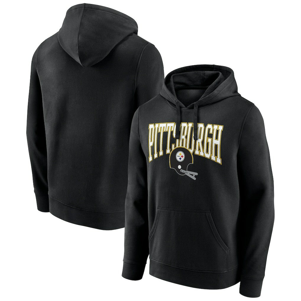 Pittsburgh Steelers Gridiron Classics Campus Standard Pullover Hoodie - Black outlet