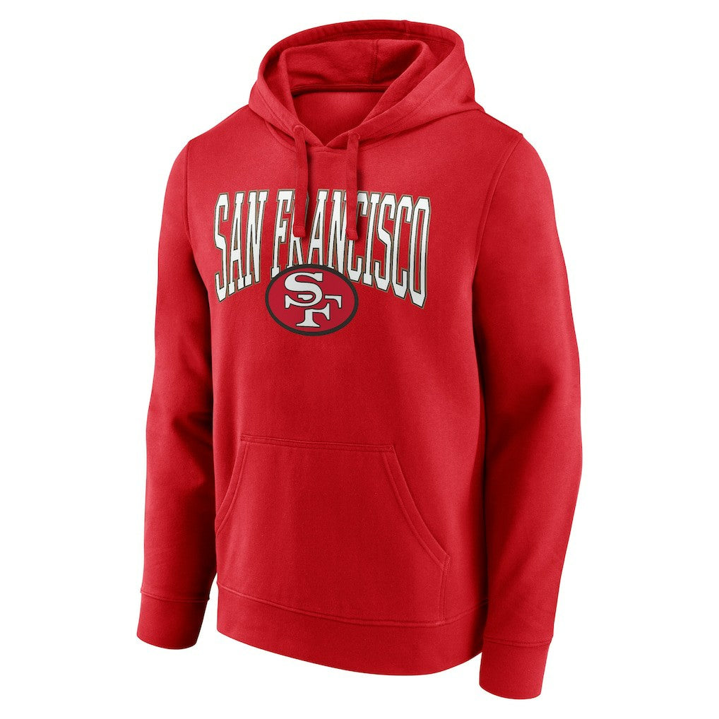 San Francisco 49ers Gridiron Classics Campus Standard Pullover Hoodie - Scarlet outlet