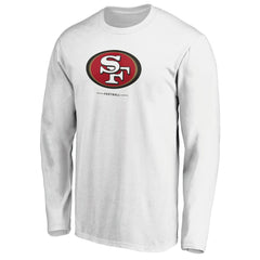 San Francisco 49ers Team Lockup Long Sleeve T-Shirt - White discount