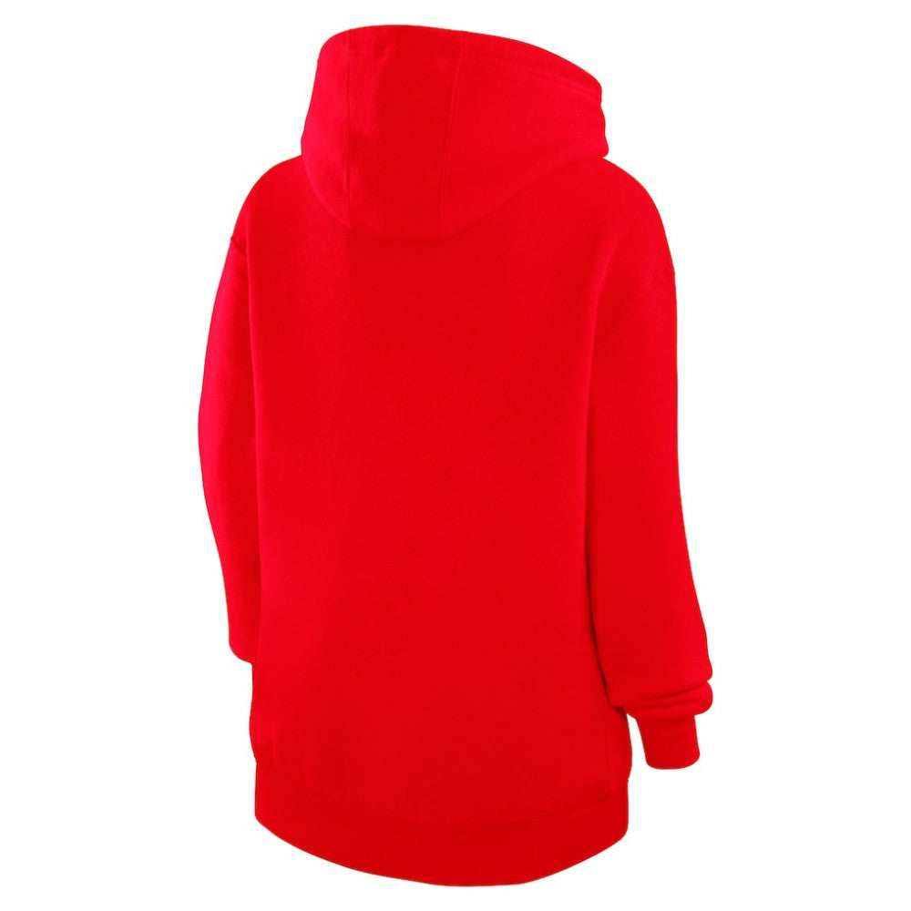 Los Angeles Angels G-III 4Her by Carl Banks Women's Heart Fleece Pullover Hoodie - Red