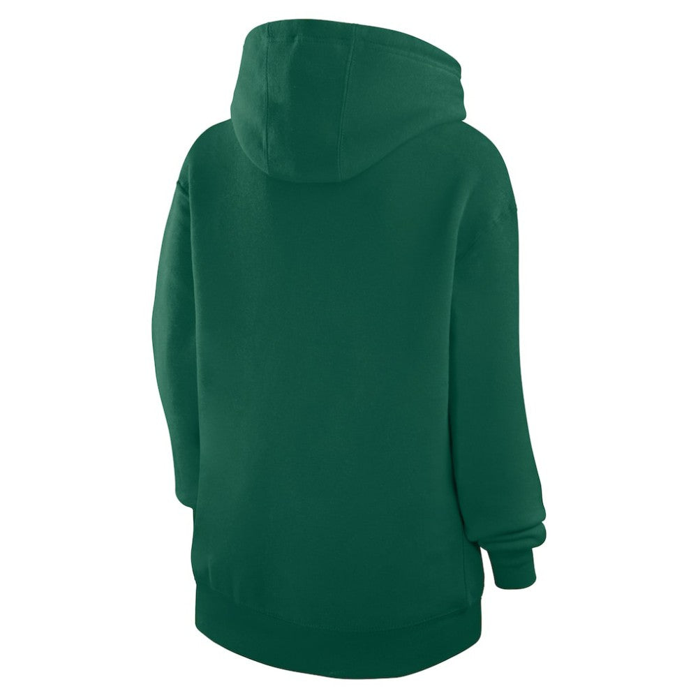Athletics G-III 4Her by Carl Banks Women's Heart Fleece Pullover Hoodie - Green