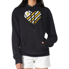 Pittsburgh Pirates G-III 4Her by Carl Banks Women's Heart Fleece Pullover Hoodie - Black