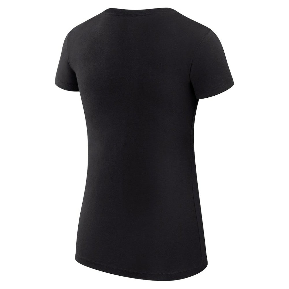 Miami Marlins G-III 4Her by Carl Banks Women's Super-Slim Fit Lightweight Heart Graphic T-Shirt - Black