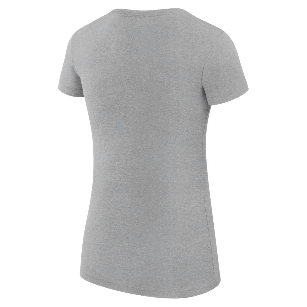 Minnesota Twins G-III 4Her by Carl Banks Women's Super-Slim Fit Lightweight Heart Graphic T-Shirt - Heather Gray