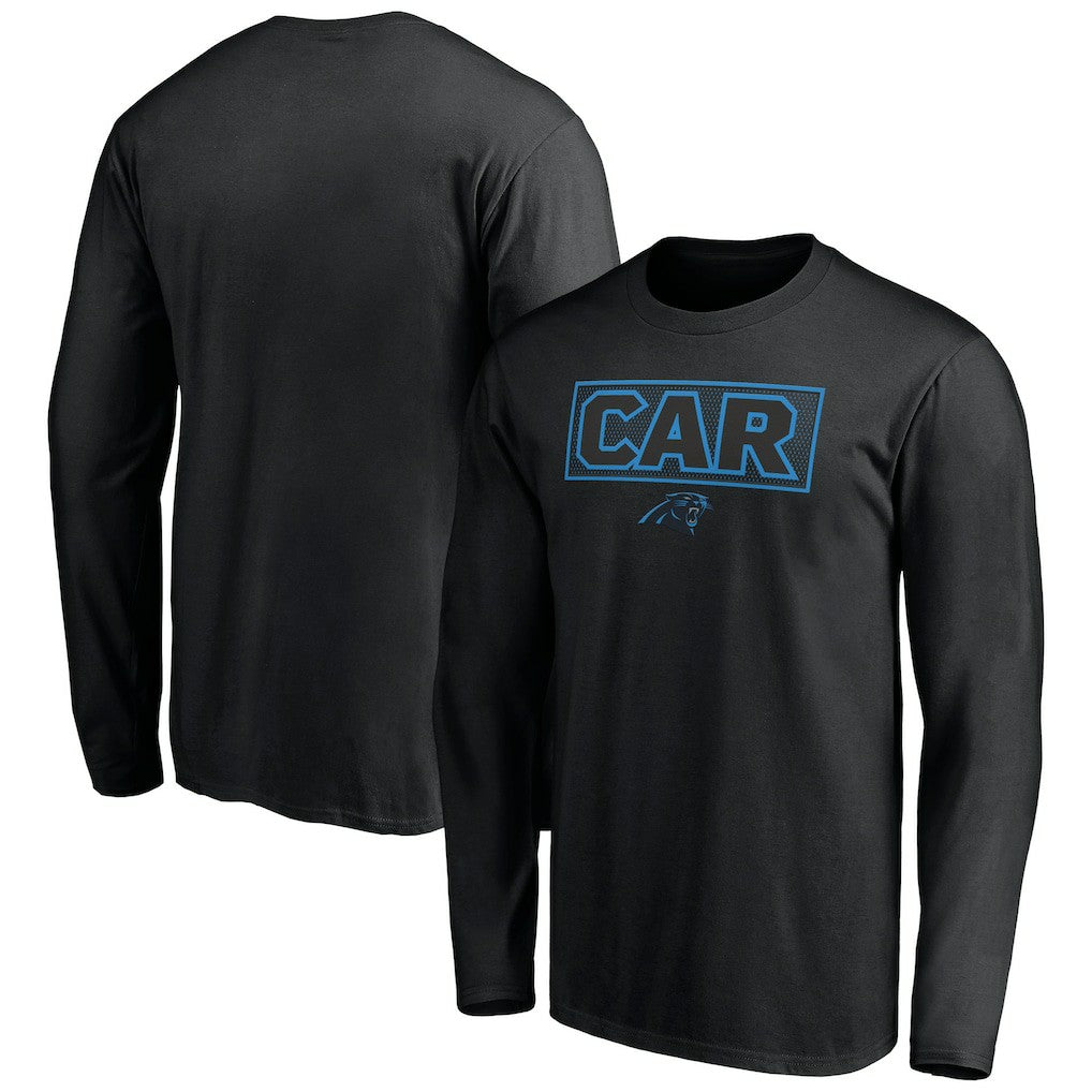 Carolina Panthers Squad Throwbacks Long Sleeve T-Shirt - Black cheap