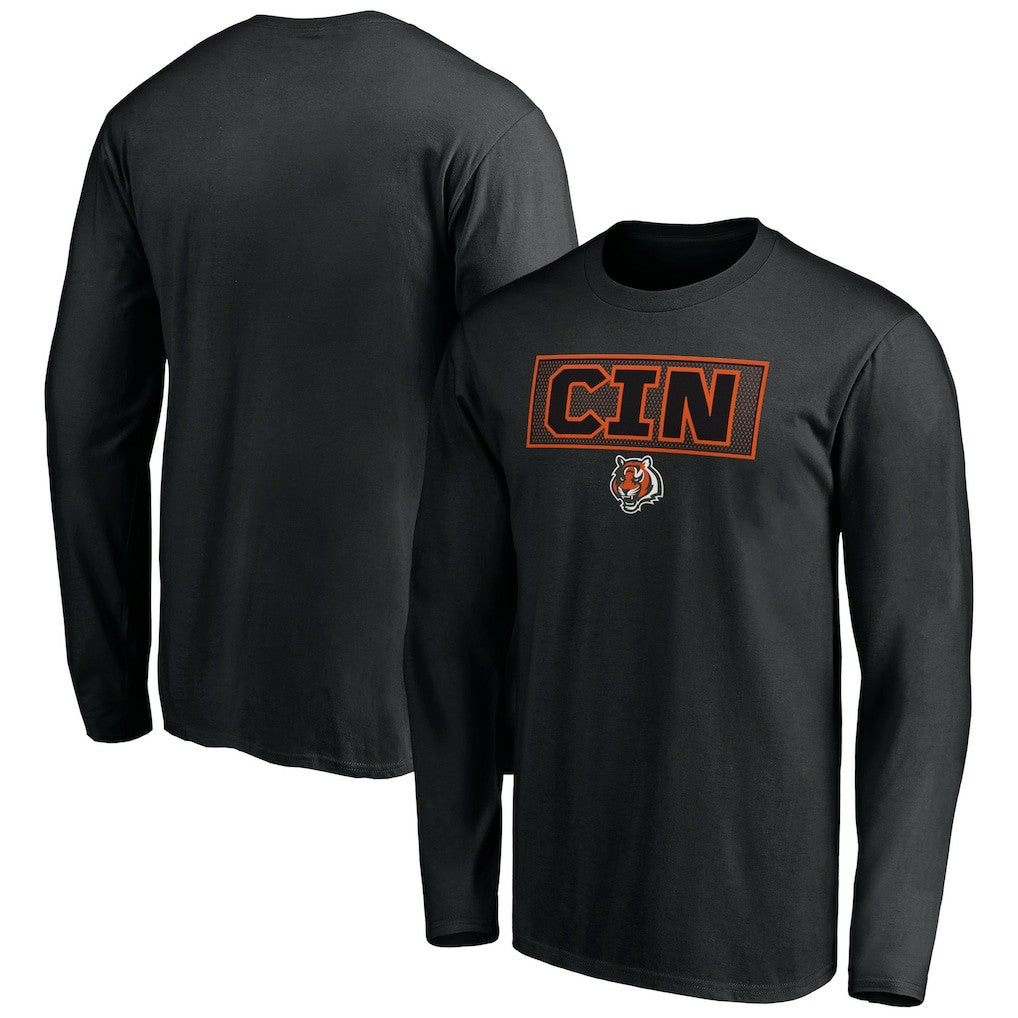 Cincinnati Bengals Squad Throwbacks Long Sleeve T-Shirt - Black on sale