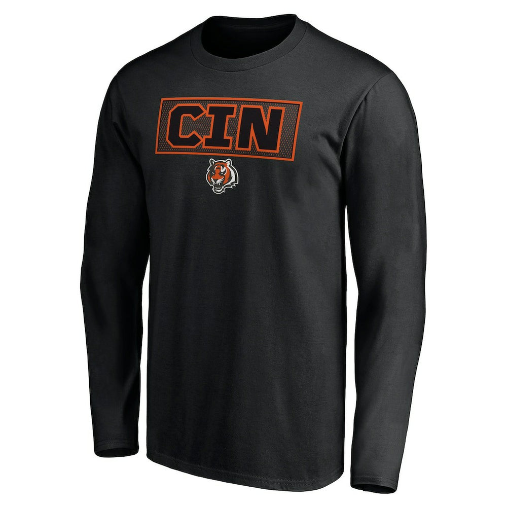 Cincinnati Bengals Squad Throwbacks Long Sleeve T-Shirt - Black on sale
