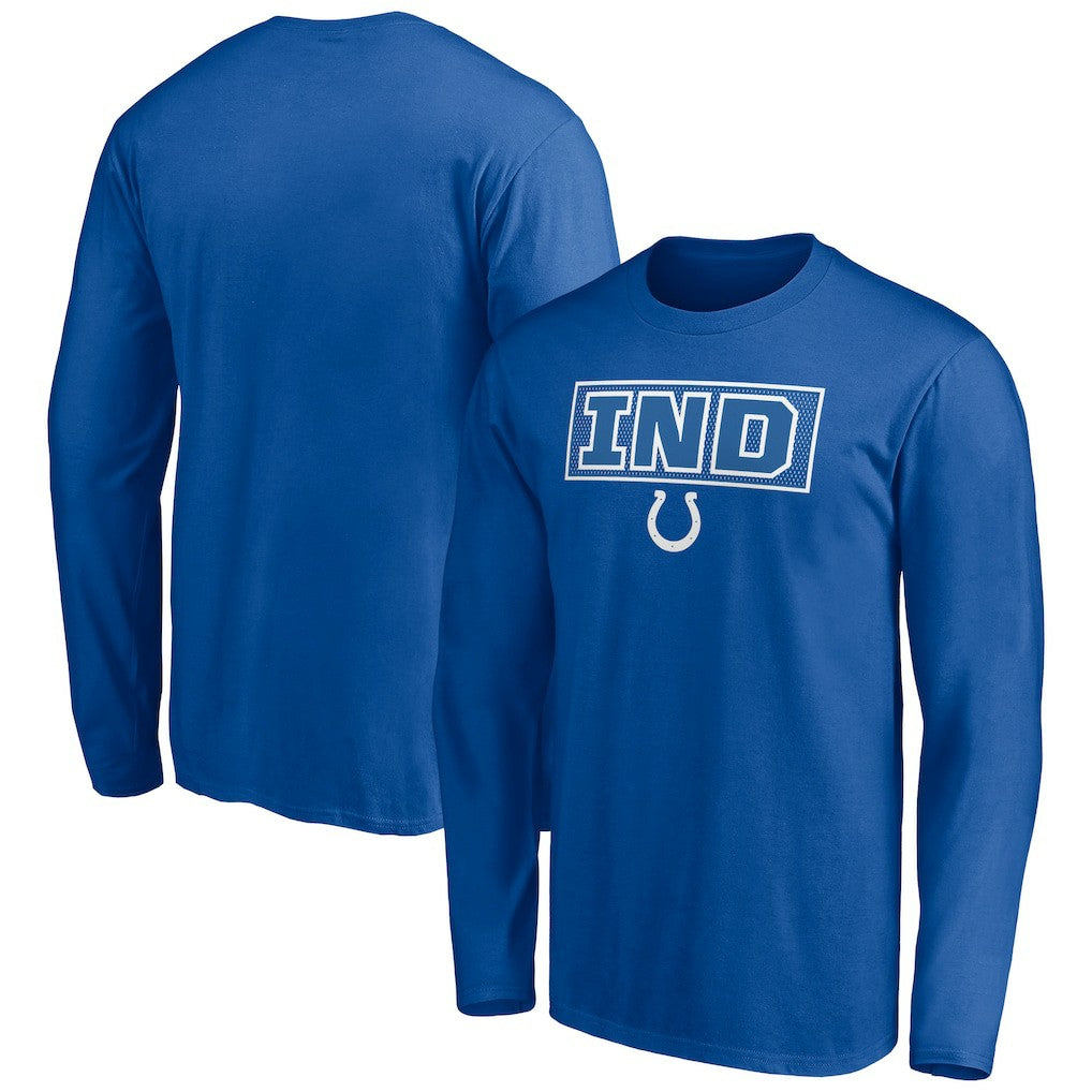 Indianapolis Colts Squad Throwbacks Long Sleeve T-Shirt - Royal for sale