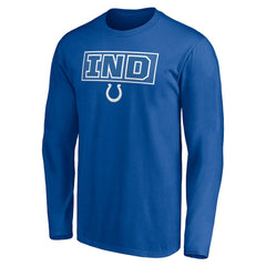 Indianapolis Colts Squad Throwbacks Long Sleeve T-Shirt - Royal for sale