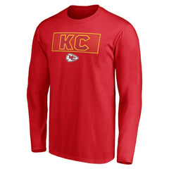 Kansas City Chiefs Squad Throwbacks Long Sleeve T-Shirt - Red for sale