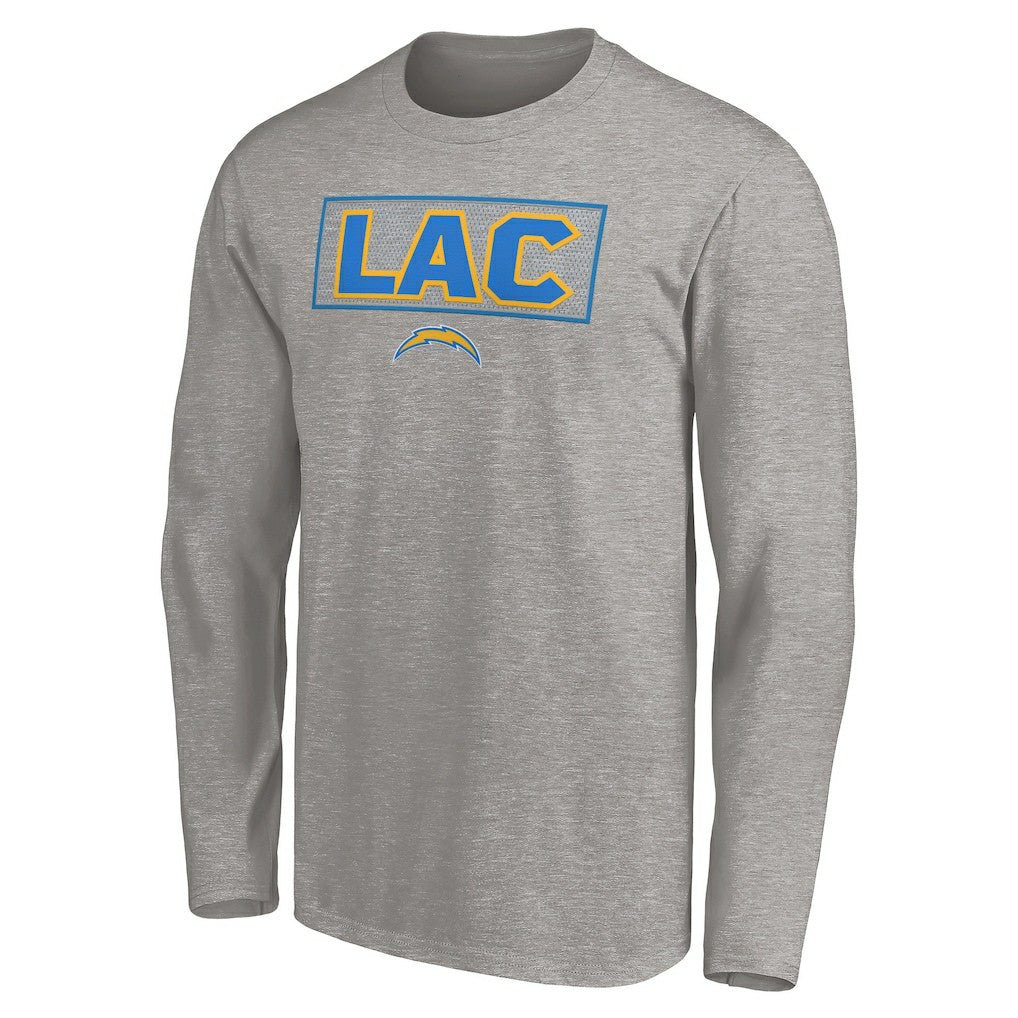 Los Angeles Chargers Squad Throwbacks Long Sleeve T-Shirt - Heather Gray outlet