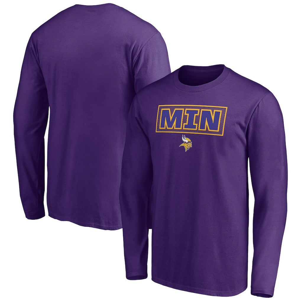 Minnesota Vikings Squad Throwbacks Long Sleeve T-Shirt - Purple discount