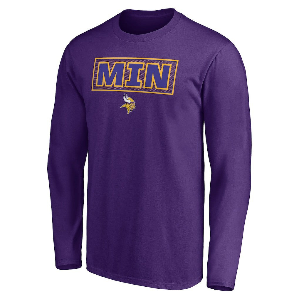Minnesota Vikings Squad Throwbacks Long Sleeve T-Shirt - Purple discount