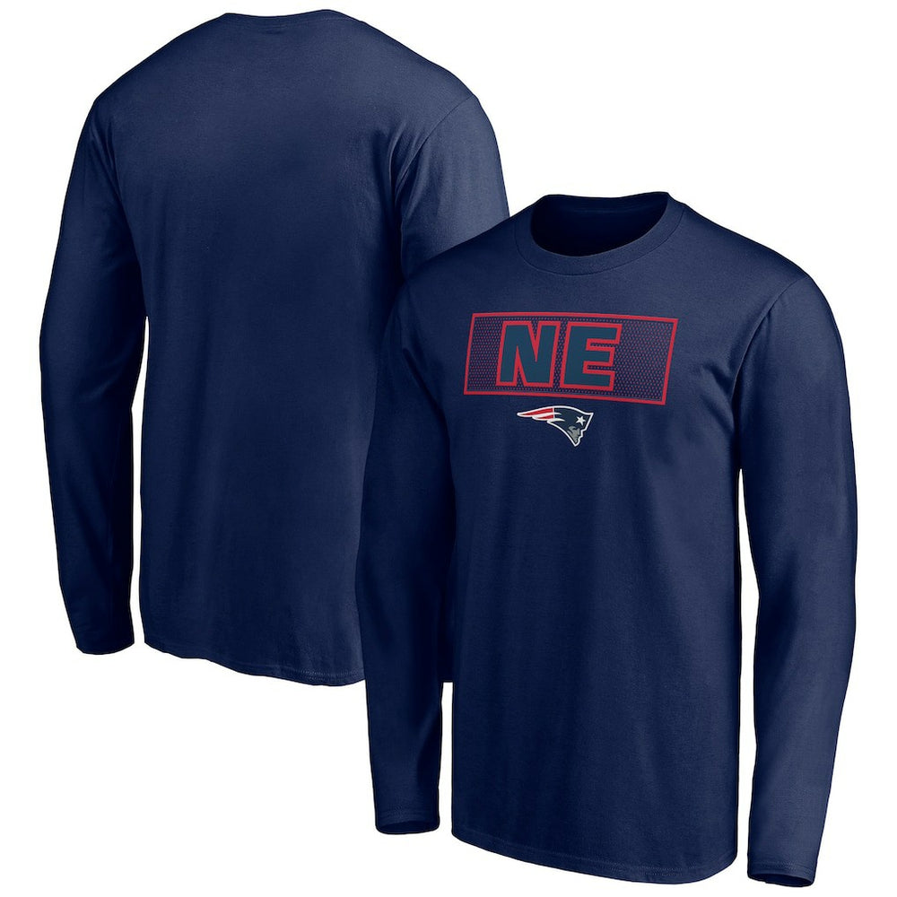 New England Patriots Squad Throwbacks Long Sleeve T-Shirt - Navy on sale
