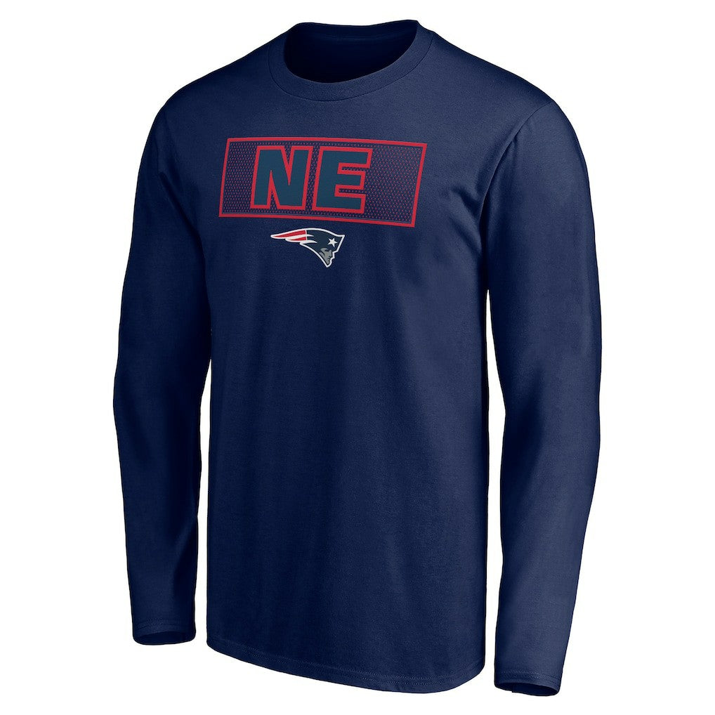 New England Patriots Squad Throwbacks Long Sleeve T-Shirt - Navy on sale