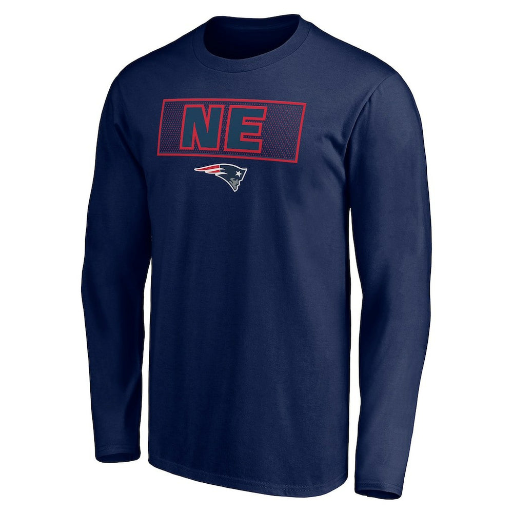 New England Patriots Squad Throwbacks Long Sleeve T-Shirt - Navy on sale