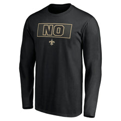 New Orleans Saints Squad Throwbacks Long Sleeve T-Shirt - Black sale