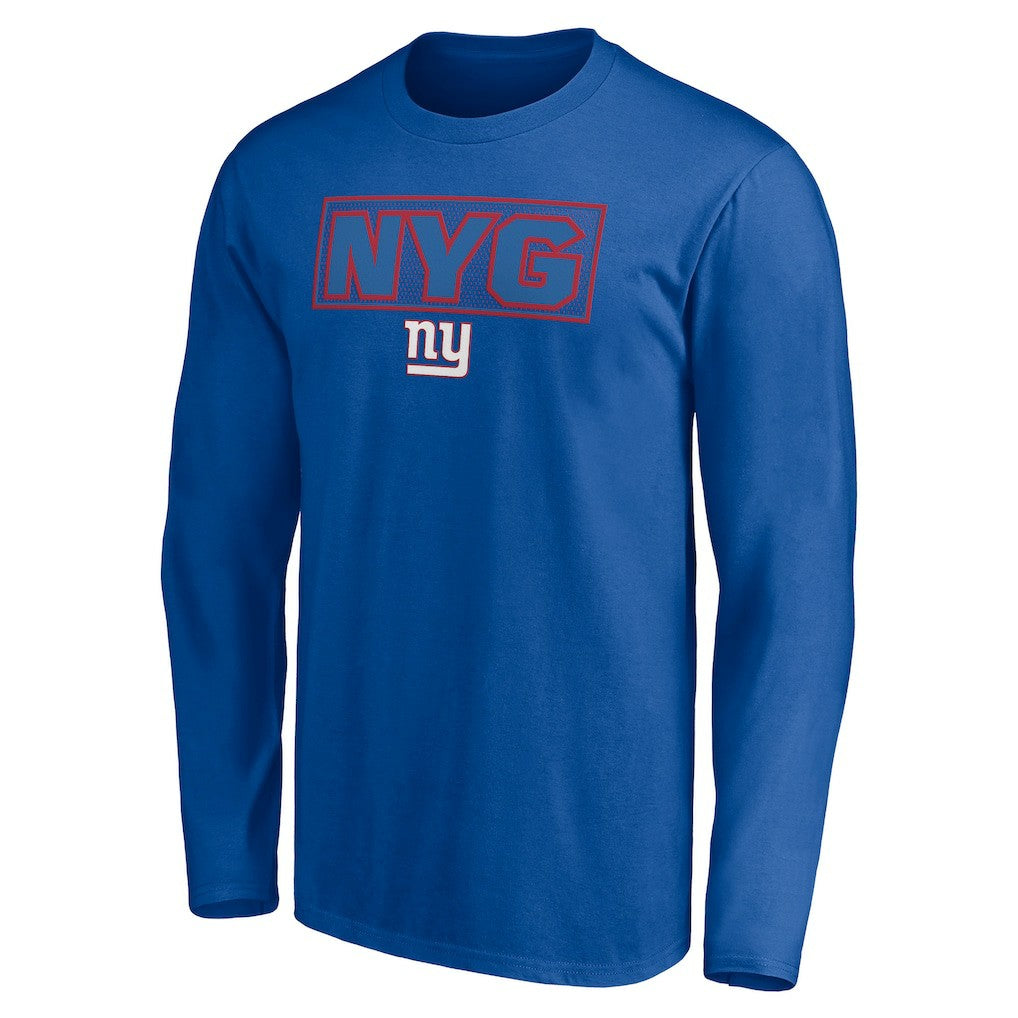 New York Giants Squad Throwbacks Long Sleeve T-Shirt - Royal sale