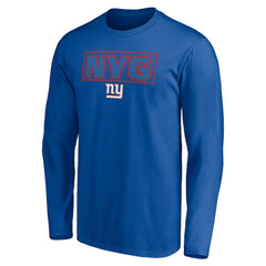 New York Giants Squad Throwbacks Long Sleeve T-Shirt - Royal sale