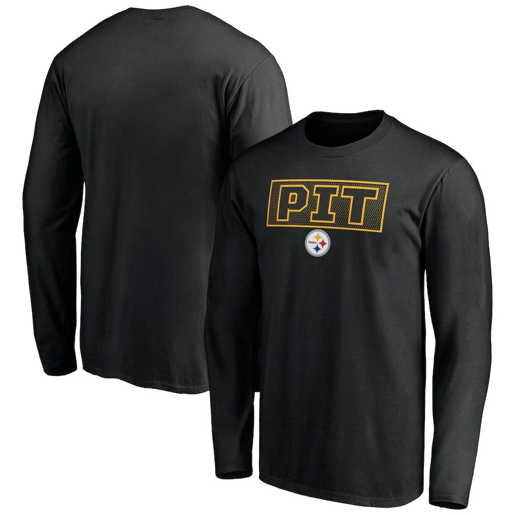 Pittsburgh Steelers Squad Throwbacks Long Sleeve T-Shirt - Black online