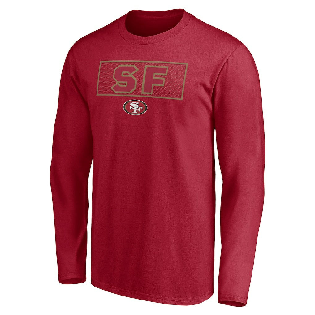 San Francisco 49ers Squad Throwbacks Long Sleeve T-Shirt - Scarlet outlet