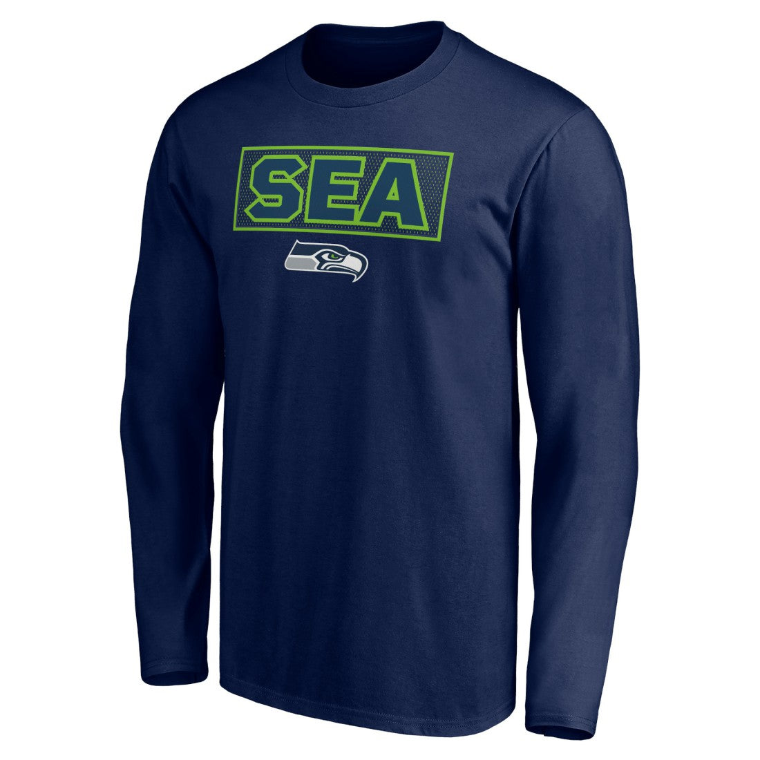 Seattle Seahawks Squad Throwbacks Long Sleeve T-Shirt - College Navy on sale