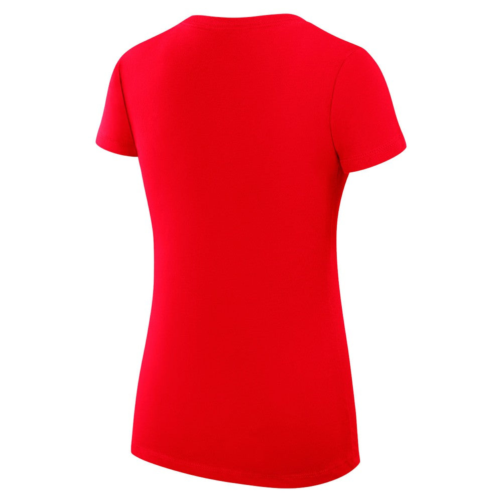 Cincinnati Reds G-III 4Her by Carl Banks Women's Super-Slim Fit Lightweight Heart V-Neck T-Shirt - Red