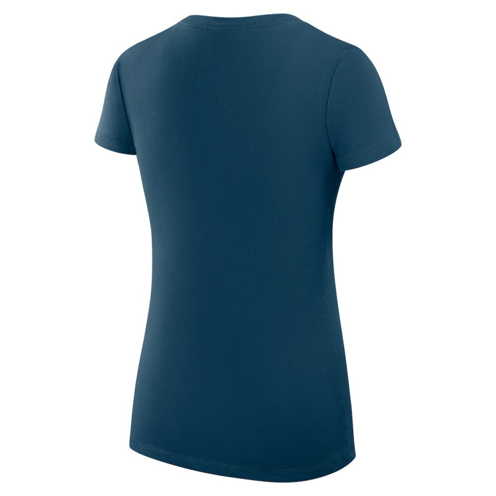 St. Louis Cardinals G-III 4Her by Carl Banks Women's Super-Slim Fit Lightweight Heart V-Neck T-Shirt - Navy