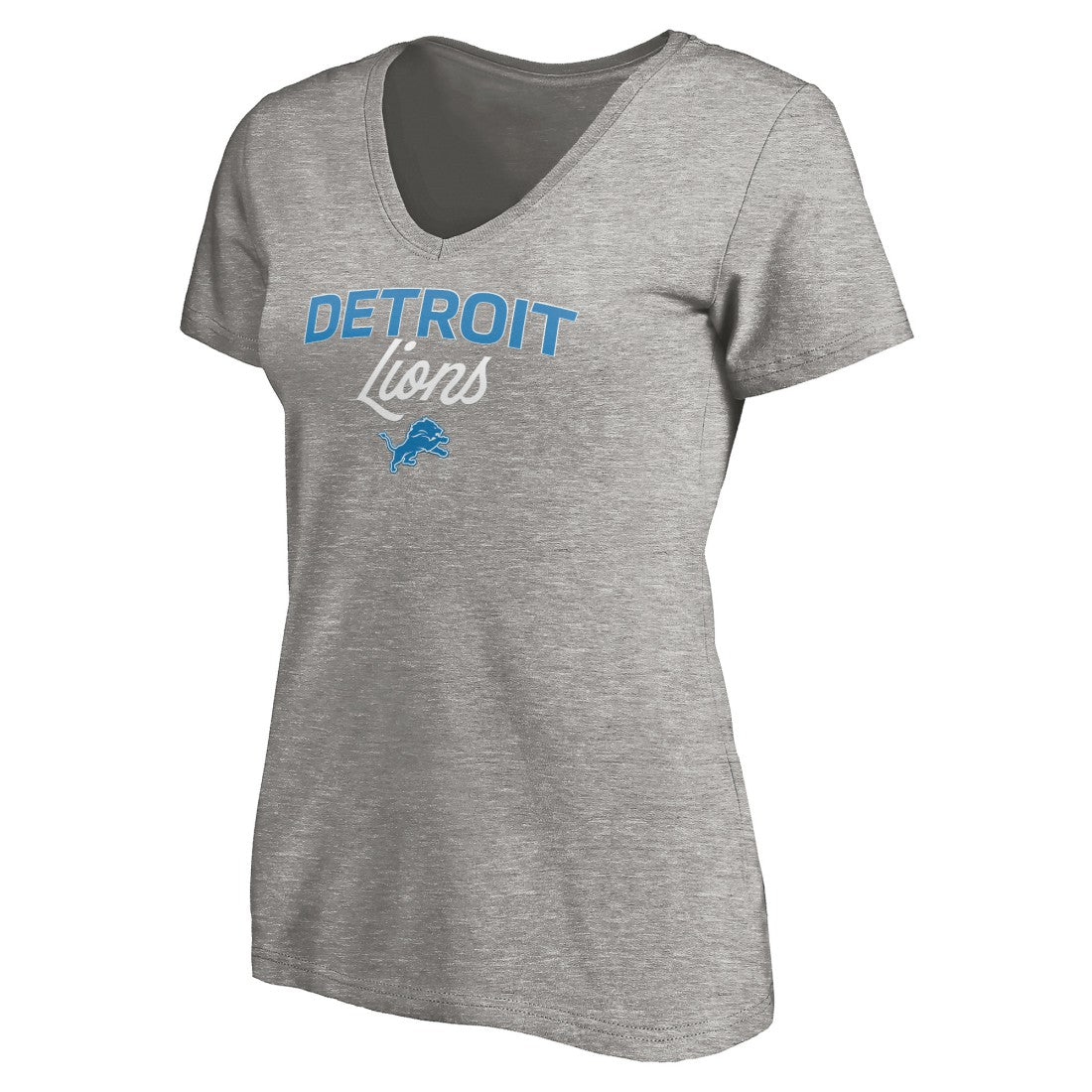 Detroit Lions Women's Depth Chart V-Neck T-Shirt - Gray discount