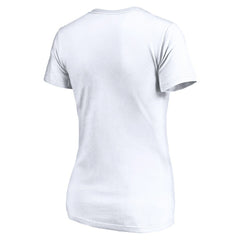Los Angeles Chargers Women's Depth Chart V-Neck T-Shirt - White discount