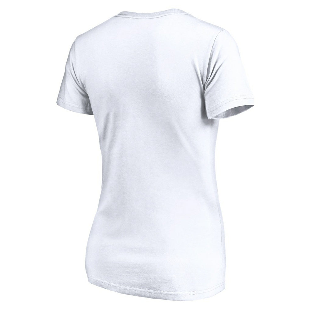 Miami Dolphins Women's Depth Chart V-Neck T-Shirt - White outlet
