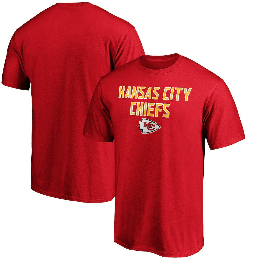 Kansas City Chiefs Game Day Stack T-Shirt - Red on sale