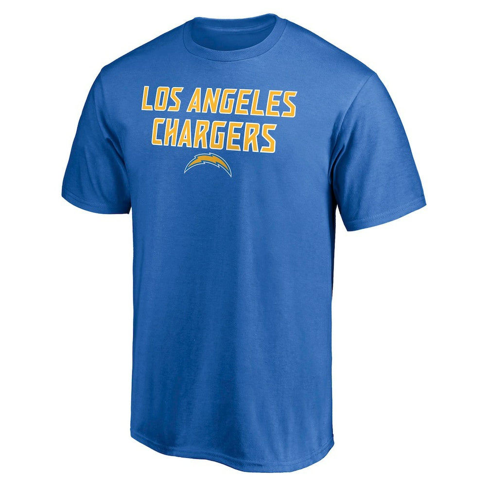 Los Angeles Chargers Game Day Stack T-Shirt - Powder Blue discount