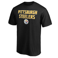 Pittsburgh Steelers Game Day Stack T-Shirt - Black on sale