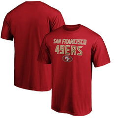 San Francisco 49ers Game Day Stack T-Shirt - Scarlet discount