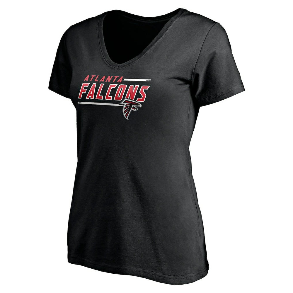 Atlanta Falcons Women's Mascot In Bounds V-Neck T-Shirt - Black outlet